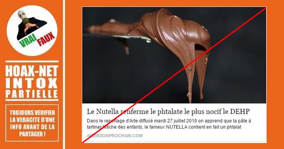 Le Nutella ne contient plus de phtalates, et il n’y en a jamais eu dans son emballage.