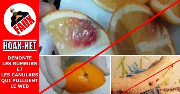 Non, des oranges, des bananes et autres…, ne peuvent pas transmettre le SIDA !