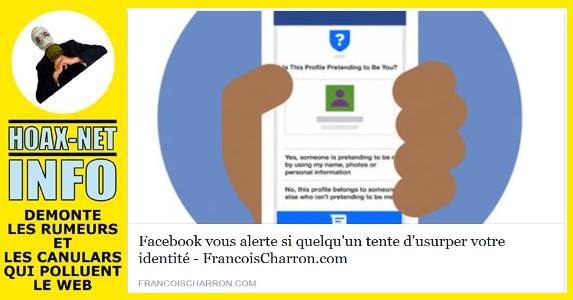INFO Facebook vous alertera si quelqu’un tente d’usurper votre identité
