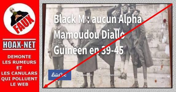 Le soldat Diallo, grand-père de Black M, a bien combattu en 39-45 !