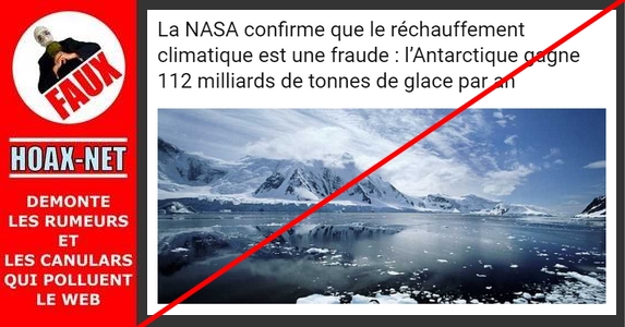 NON, la NASA n’a jamais affirmé que le réchauffement climatique était une fraude !