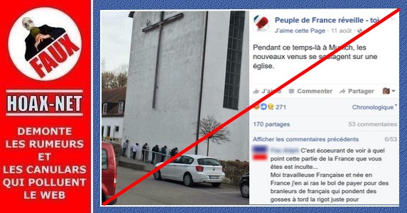 NON, les nouveaux venus (migrants) ne se soulagent pas contre le murs d’une église à Munich !