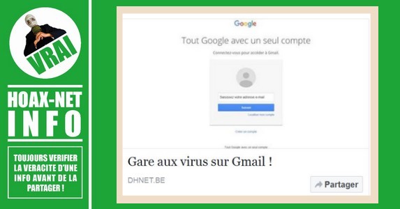 Gare aux virus sur Gmail !