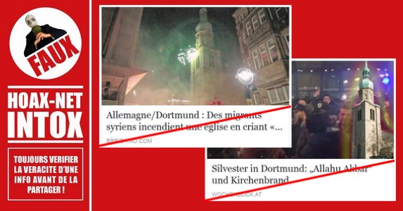 Non, des migrants n’ont pas incendié une église en Allemagne !