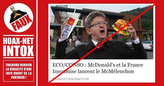 Non, McDonald’s ne lance pas le McMélenchon