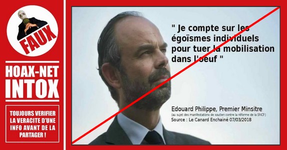 Non, cette citation n’est pas du Premier Ministre Français Édouard Philippe.