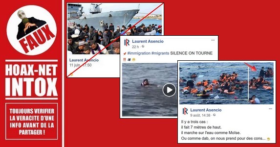 Manipulations de photos et vidéos concernant le naufrage des réfugiés.