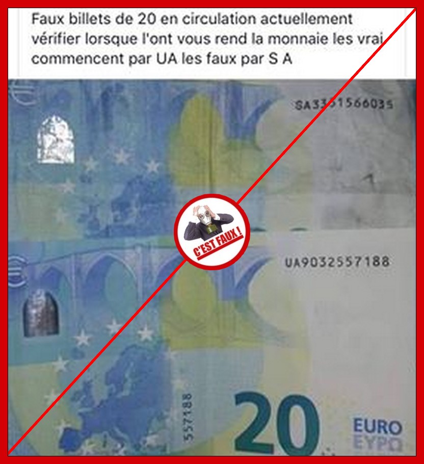 De faux billets de 20 euros circulent: voici ce à quoi vous devez prêter  attention - Le Soir
