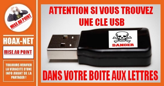 Le danger des clés USB trouvées dans les boîtes aux lettres