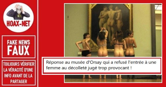 Non, cette photo n’est pas une contestation de l’incident au Musée d’Orsay.
