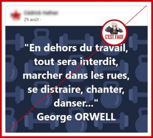 Non Il Ne S Agit Pas D Une Citation De George Orwell