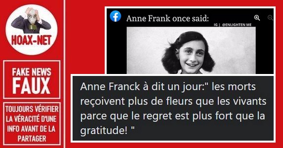 Non, ce n’est pas une citation d’Anne Frank.