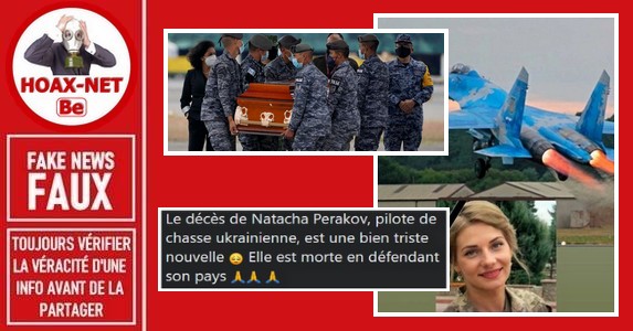 Non, il ne s’agit pas de la pilote de chasse  Ukrainienne Natasha Perakov.
