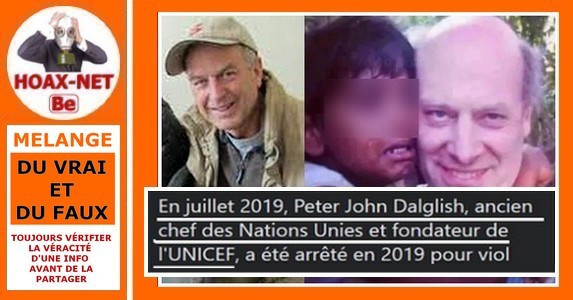Non, Peter Dalglish n’est pas le fondateur de l’UNICEF.