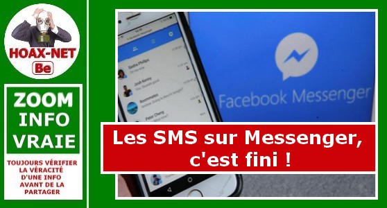 Facebook Messenger : Dès le 28 Septembre 2023, envoyer et recevoir des SMS, c’est terminé !