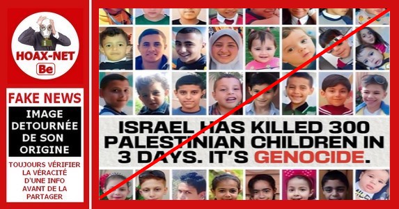 Non, les enfants Palestiniens sur cette publication n