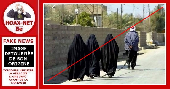 Non, ces femmes ne sont pas Afghanes, ni enchainées comme le montrerait cette photo.