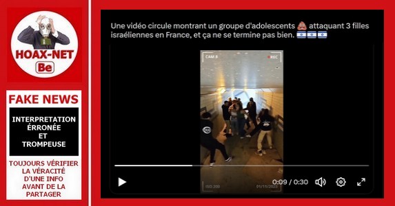 Non, cette vidéo ne montre pas l’agression de 3 filles israéliennes, iraniennes ou turques.