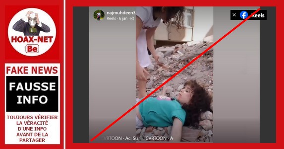Non, cette vidéo montrant le drame de deux petites filles à Gaza n’est pas réelle.