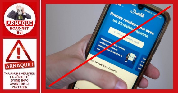 Attention au faux mail Doctolib reprenant le logo et leurs codes, il s