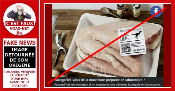 Non, cette photo de viande fraîche  préemballée n