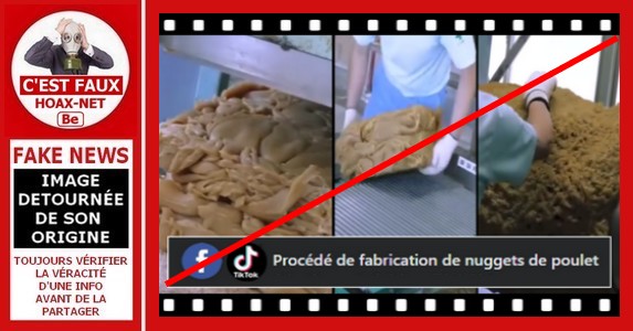 Non, la vidéo ne montre pas comment les nuggets de poulet de McDonald’s sont vraiment faits.